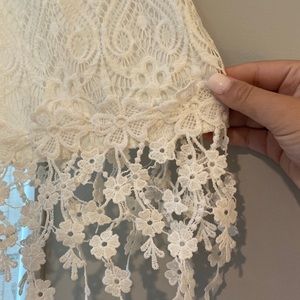 White lace top